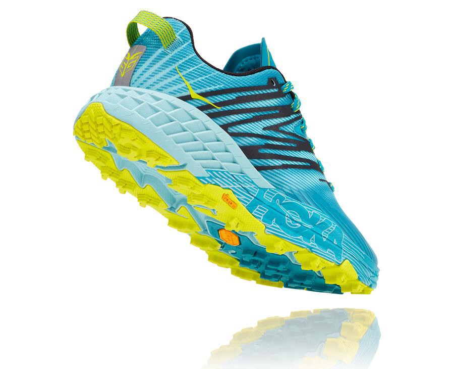 Hoka One One Speedgoat 4 Trailskor Dam - Turkos - RYXLW-0815